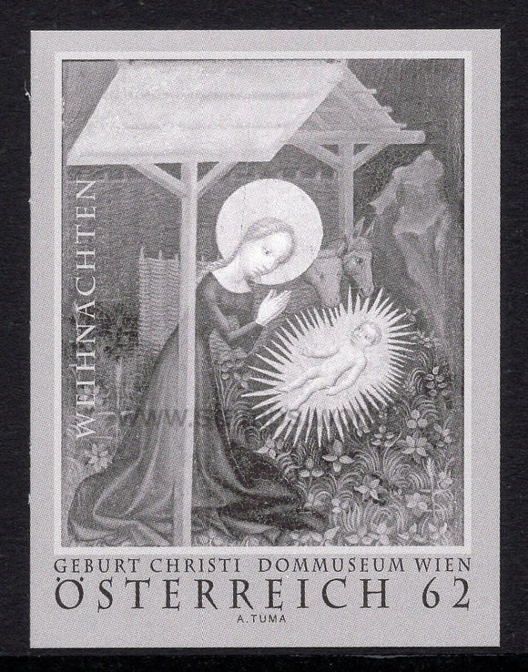 Austria. 2011 Christmas. Vienna Diocesan Museum. Black Print. MNH