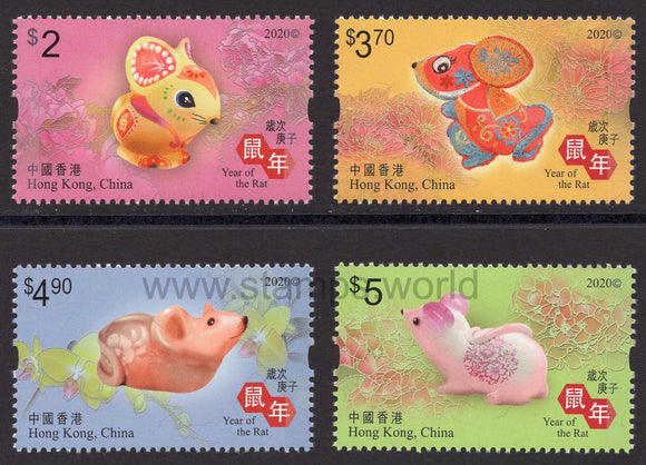 Hong Kong. 2020 Year of Rat. MNH