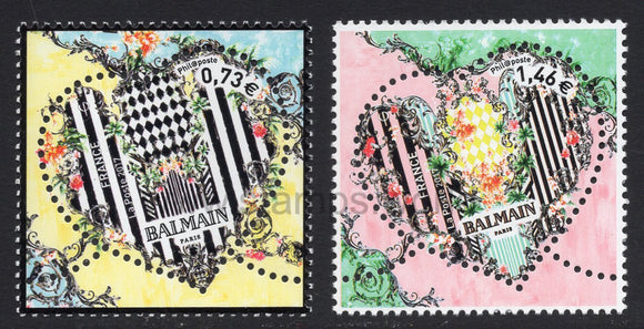 France. 2017 Hearts. Balmain. MNH