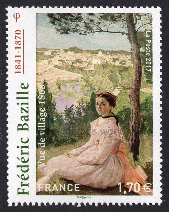 France. 2017 View of the Village. Frederic Bazille. MNH