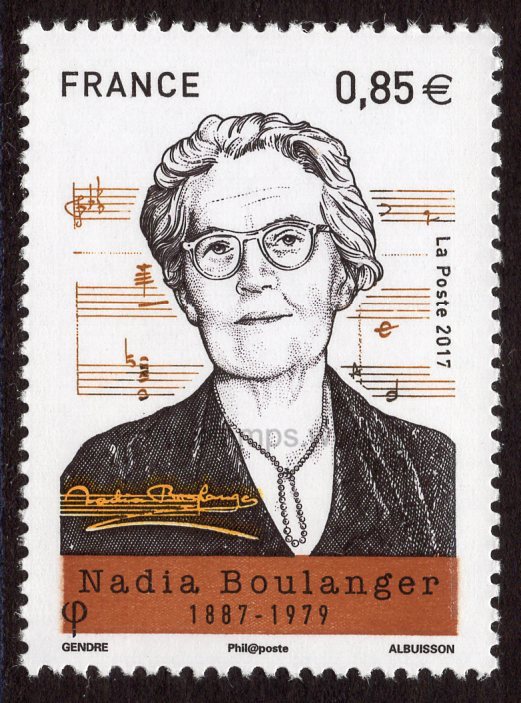France. 2017 Nadia Boulanger. MNH