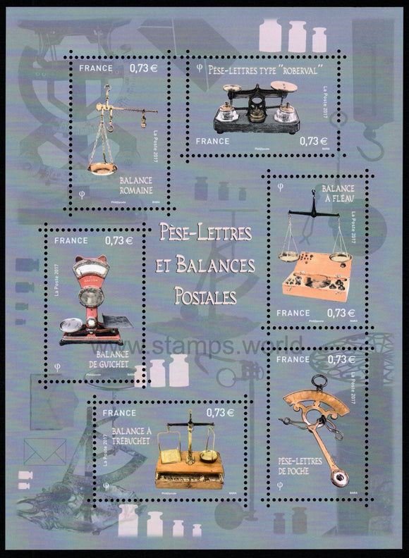 France. 2017 Letter weighing and Postal Scales. MNH