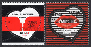 France. 2018 Sonia Rykiel Hearts. MNH