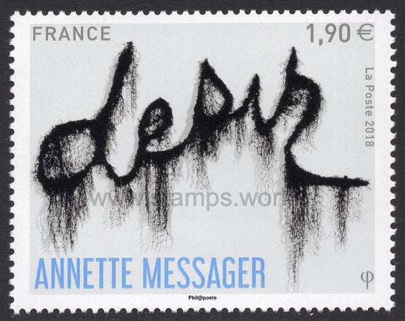 France. 2018 Desir. Anette Messager. MNH