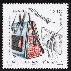 France. 2018 Leather Craft. MNH