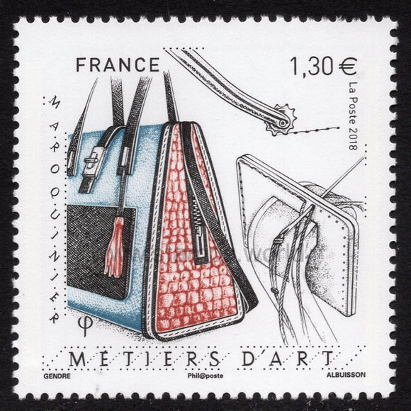 France. 2018 Leather Craft. MNH