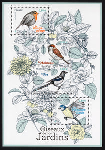 France. 2018 Garden Birds. MNH