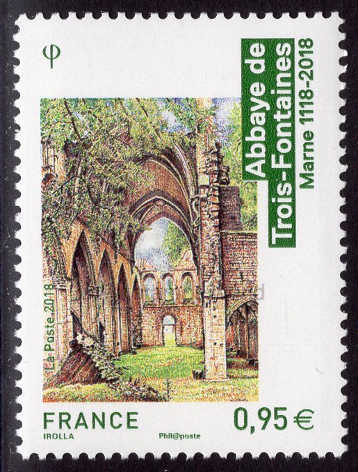 France. 2018 Abbaye de Trois-Fontaines. MNH