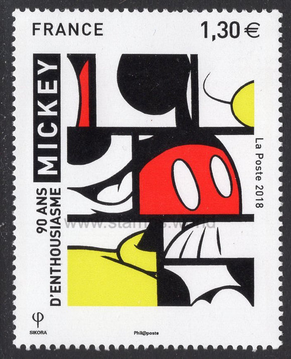 France. 2018 Mickey Mouse. MNH