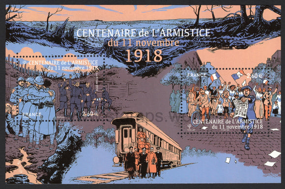 France. 2018 100 years of Armistice of 11.11.1918. MNH