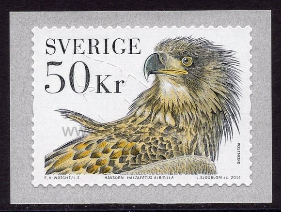 Sweden. 2016 Birds. White-tailed Eagle. MNH
