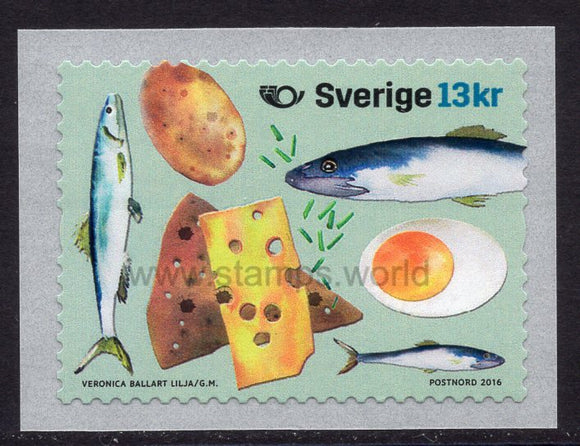 Sweden. 2016 Food in Sweden. MNH