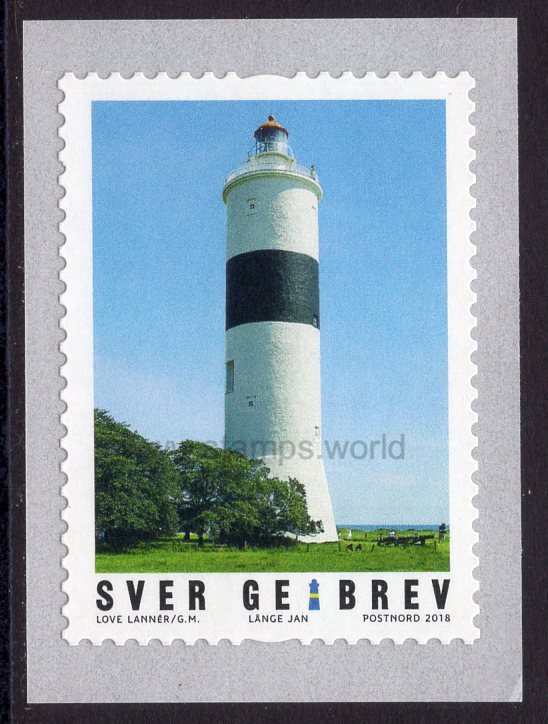 Sweden. 2018 Lighthouses. MNH