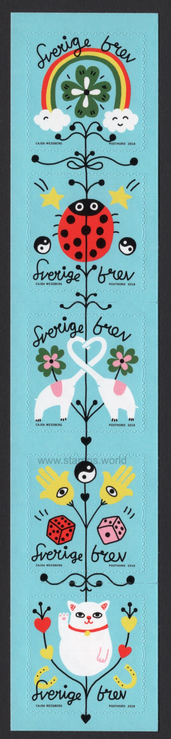 Sweden. 2018 Good Luck. MNH