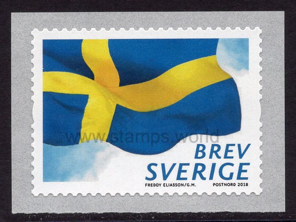 Sweden. 2018 Swedish Flag. MNH