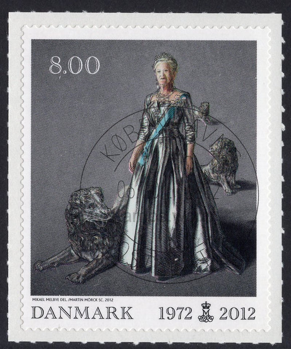 Denmark. 2012 40th Anniversary of Coronation of Queen Margrethe II. CTO