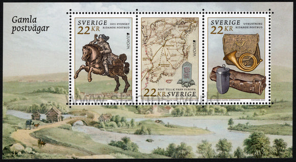 Sweden. 2020 Europa. Ancient Postal Routes. MNH
