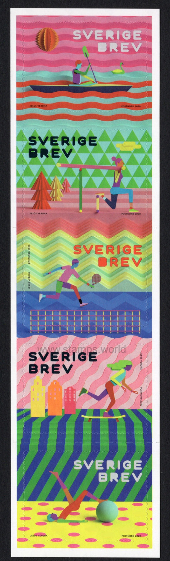 Sweden. 2020 Active Leisure. MNH