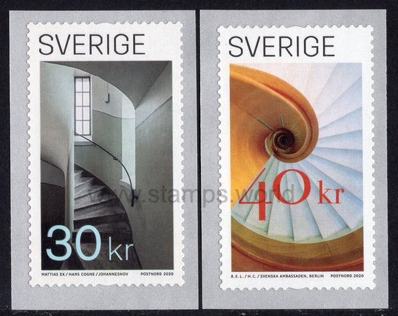 Sweden. 2020 Stairs. MNH