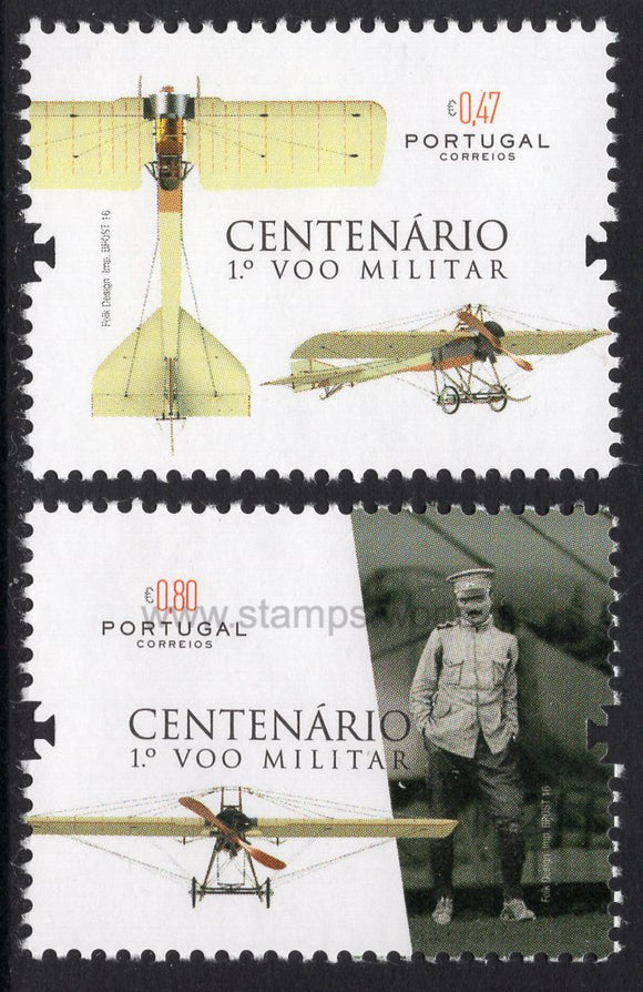 Portugal. 2016 Centenary Of The First Portuguese Military Flight. MNH