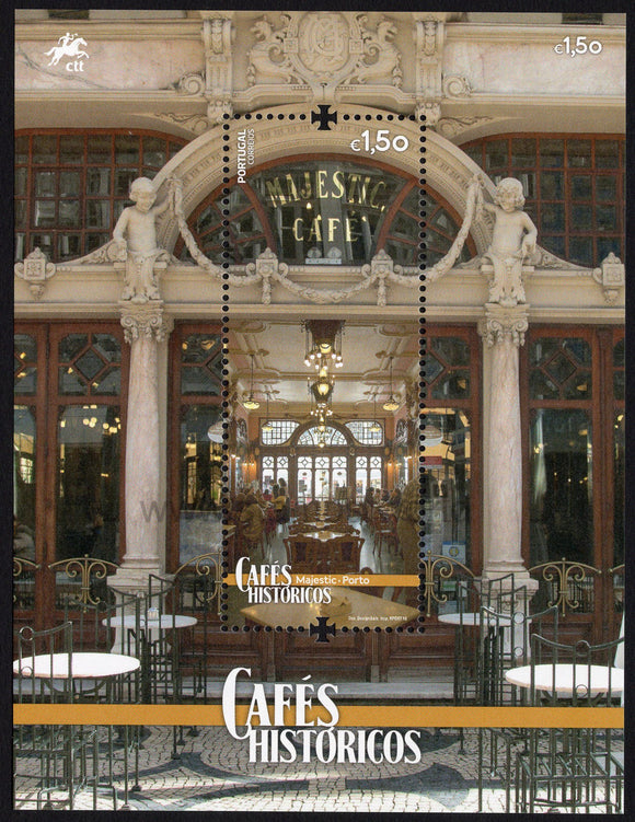 Portugal. 2016 Historic Cafes. MNH