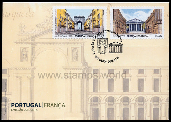 Portugal. 2016 Joint Issue Portugal - France. FDC