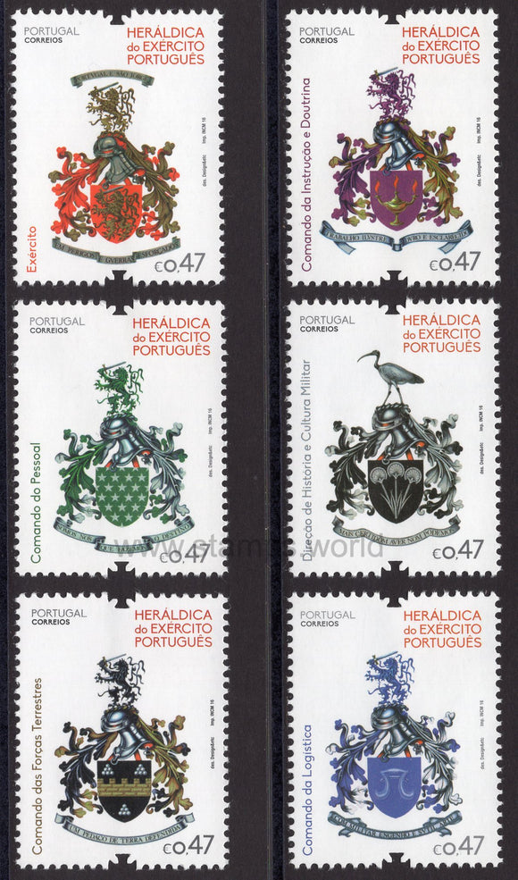 Portugal. 2016 Army Heraldry. MNH