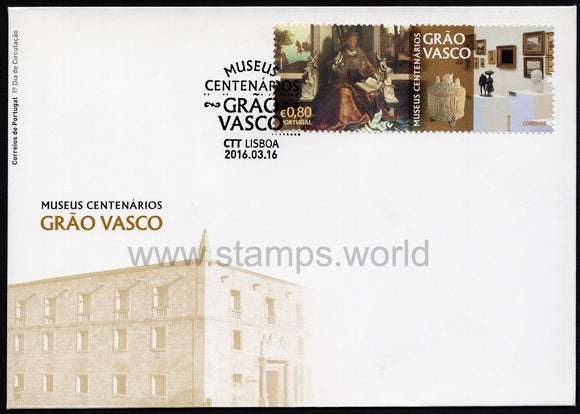 Portugal. 2016 Centenary Museums - Grao Vasco. FDC