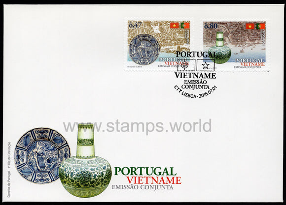Portugal. 2016 Portugal - Vietnam Joint Issue. FDC