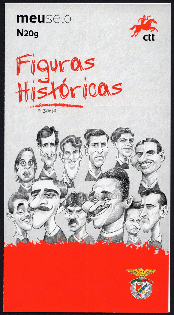 Portugal. 2016 Historical Figures from Benfica Football Club. Booklet + 12 Cards