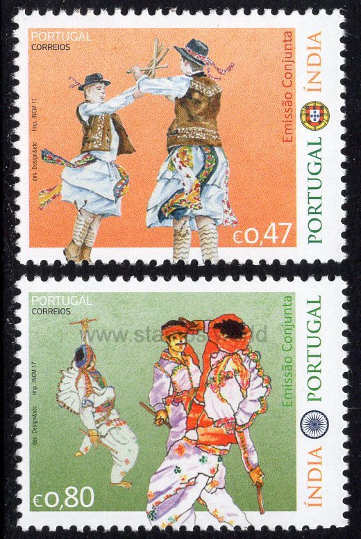 Portugal. 2017 Joint Issue with India. MNH