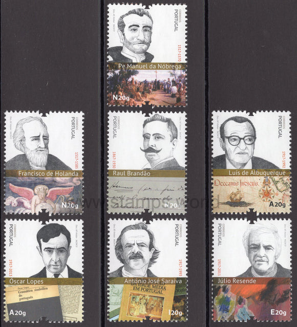 Portugal. 2017 Figures in Portuguese History and Culture. MNH
