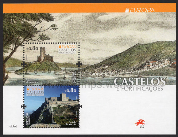 Portugal. 2017 Europa. Castles. MNH