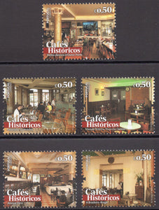 Portugal. 2017 Historic Cafes II. MNH