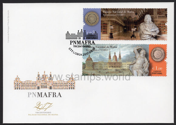 Portugal. 2017 National Palace of Mafra. FDC