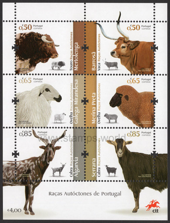 Portugal. 2018 Portuguese Autochthonous Breeds. MNH