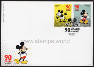 Portugal. 2018 Mickey Mouse. FDC