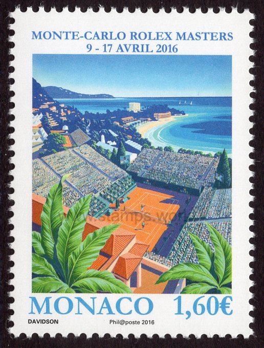 Monaco. 2016 Monte-Carlo Rolex Masters. MNH