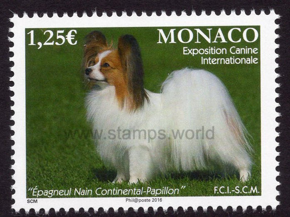 Monaco. 2016 International Dog Show. MNH