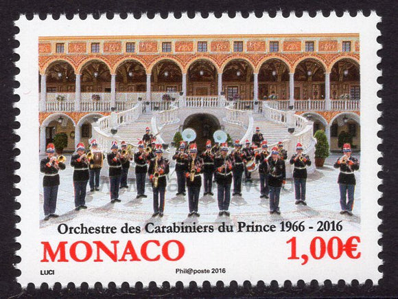 Monaco. 2016 50th Anniversary of the Orchestra of the Palace Guards. MNH