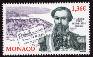 Monaco. 2016 150th Anniversary of Monte-Carlo. MNH