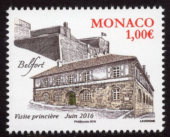 Monaco. 2016 Ancient Grimaldi Strongholds - Belfort. MNH