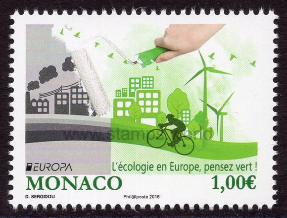 Monaco. 2016 Europa. Think Green. MNH