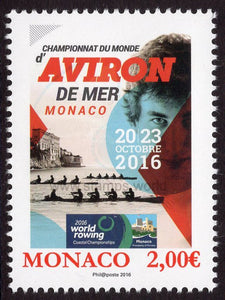 Monaco. 2016 World Rowing Coastal Championships in Monaco. MNH