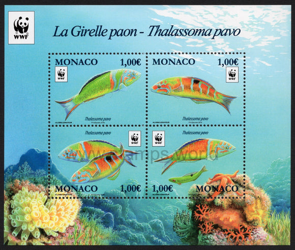 Monaco. 2016 WWF. Ornate Wrasses. MNH
