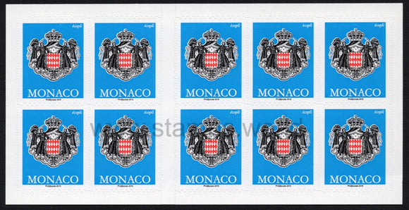 Monaco. 2019 Coat of Arms. MNH Booklet