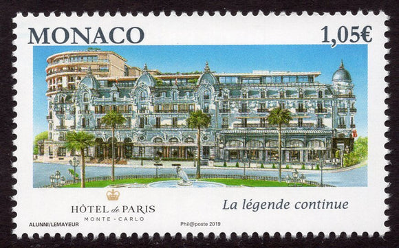 Monaco. 2019 Re-opening of the Hotel de Paris. MNH