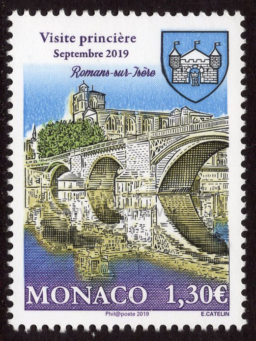 Monaco. 2019 Romans-sur-Isere. MNH
