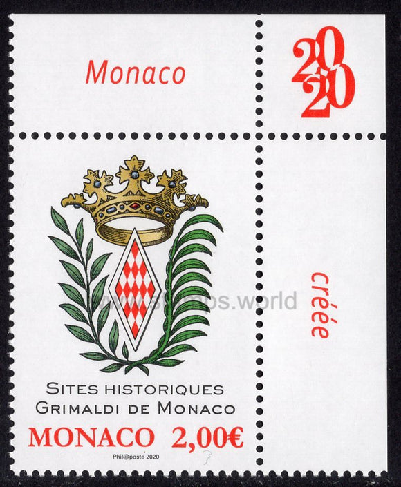 Monaco. 2020 Association of Strongholds of the Grimaldis. MNH