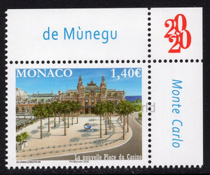 Monaco. 2020 New Place du Casino. MNH